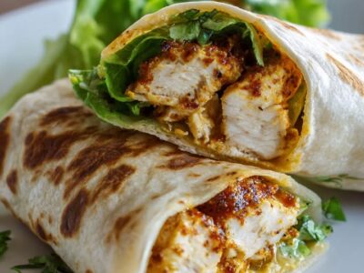 Wraps Poulet Ail Fromage : Recette Facile et Savoureuse