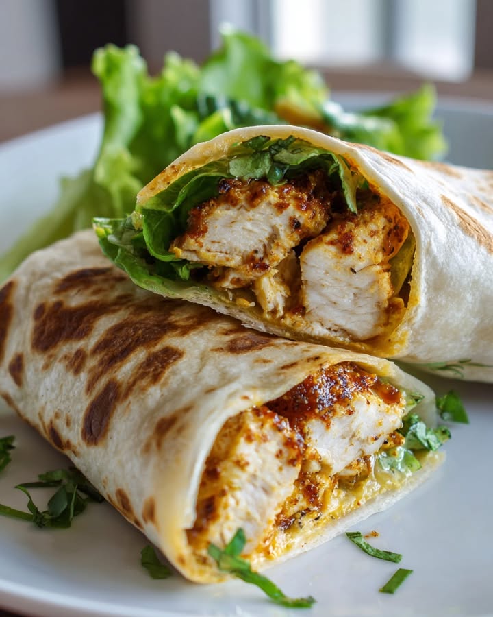 Wraps Poulet Ail Fromage