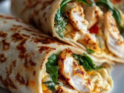 Wraps Poulet Crémeux : Recette Facile et Savoureuse
