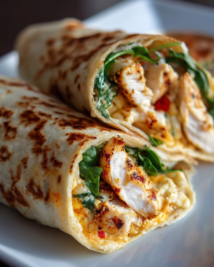 Wraps Poulet Crémeux
