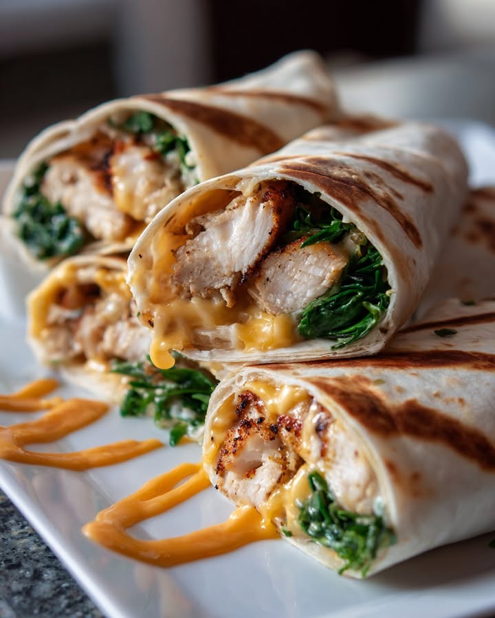 Wraps Poulet Fromage : Recette Facile et Savoureuse 1 Wraps Poulet Fromage