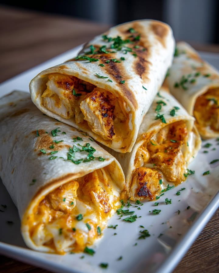 Wraps Poulet Fromage : Recette Facile et Savoureuse 1 Wraps Poulet Fromage