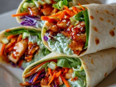 Wraps Poulet Sweet Chili Rapide et Savoureux