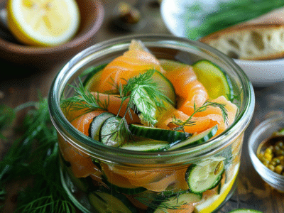 Recette Verrine Concombre Saumon : Facile et Savoureuse !