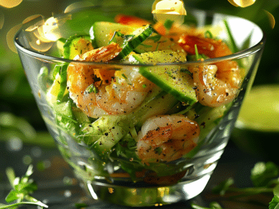 Recette Verrine Crevettes Avocat Facile et Savoureuse