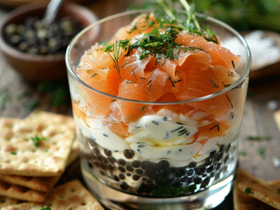 Recette Verrine Saumon Fumé Facile et Rapide