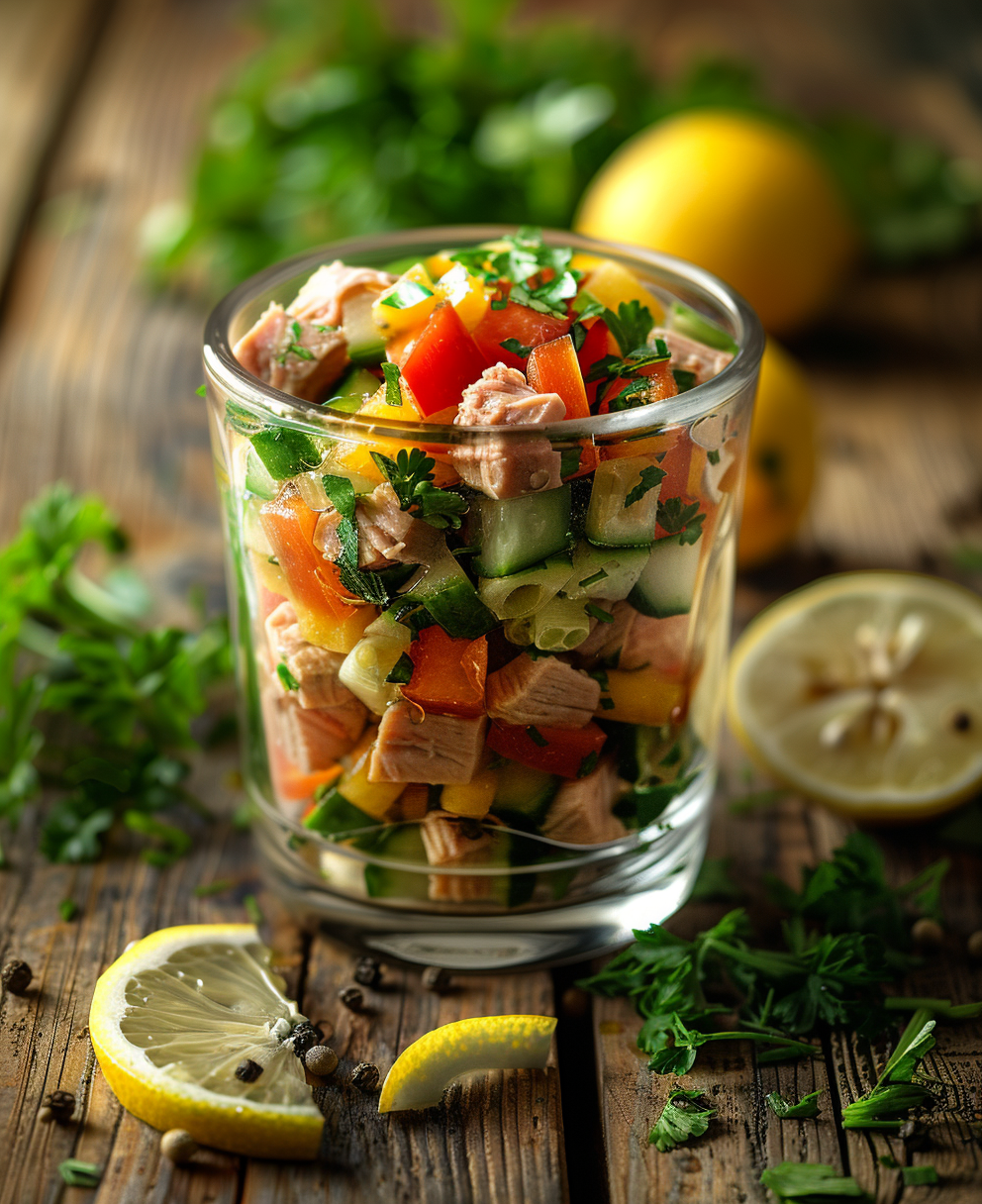 recette verrine thon