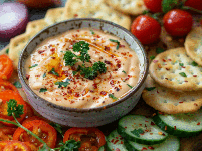 Sauce pour crudités apéro : Recette facile et savoureuse