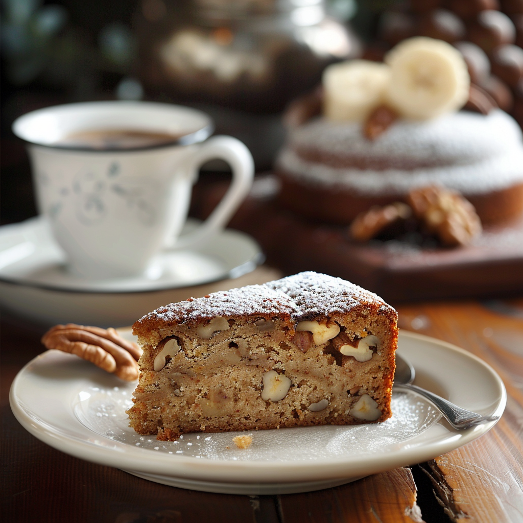 Cake banane‑noix