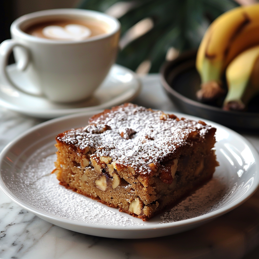 Cake banane‑noix