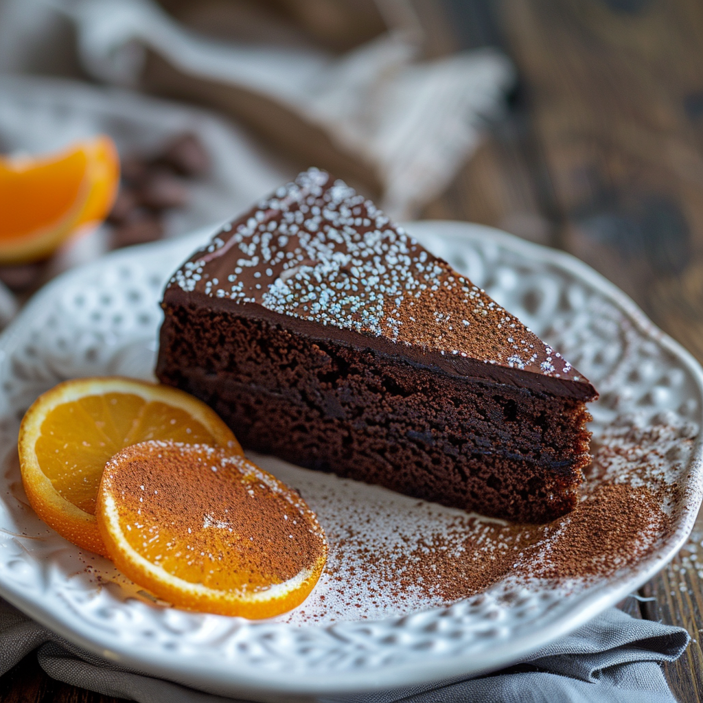 Cake orange‑chocolat