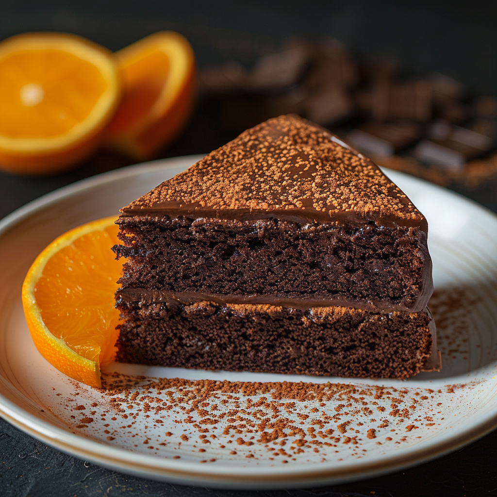 Cake orange‑chocolat