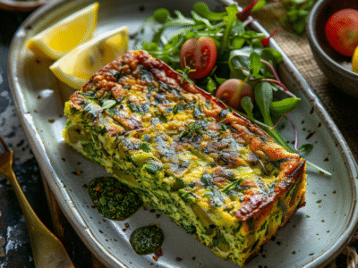 Cake salé asperges-pesto : Recette facile et savoureuse