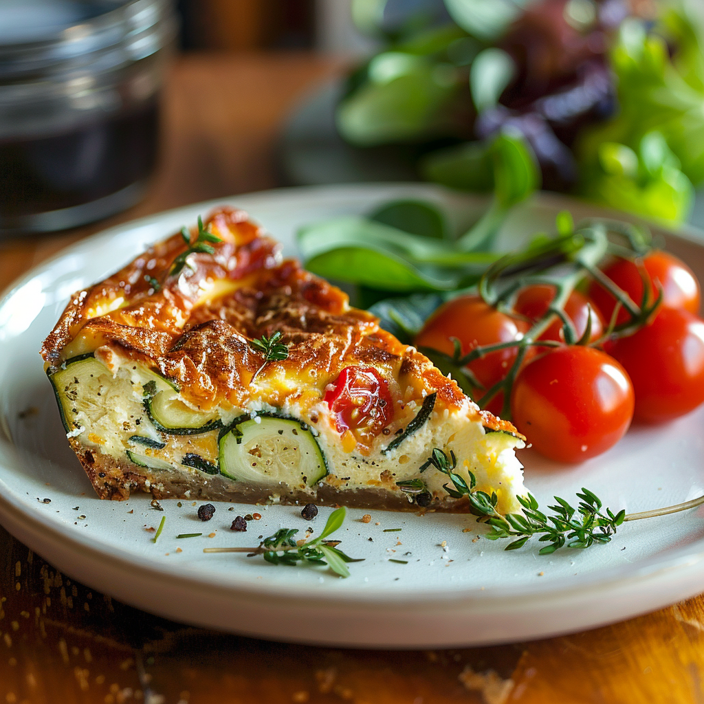 Cake salé courgette‑chèvre
