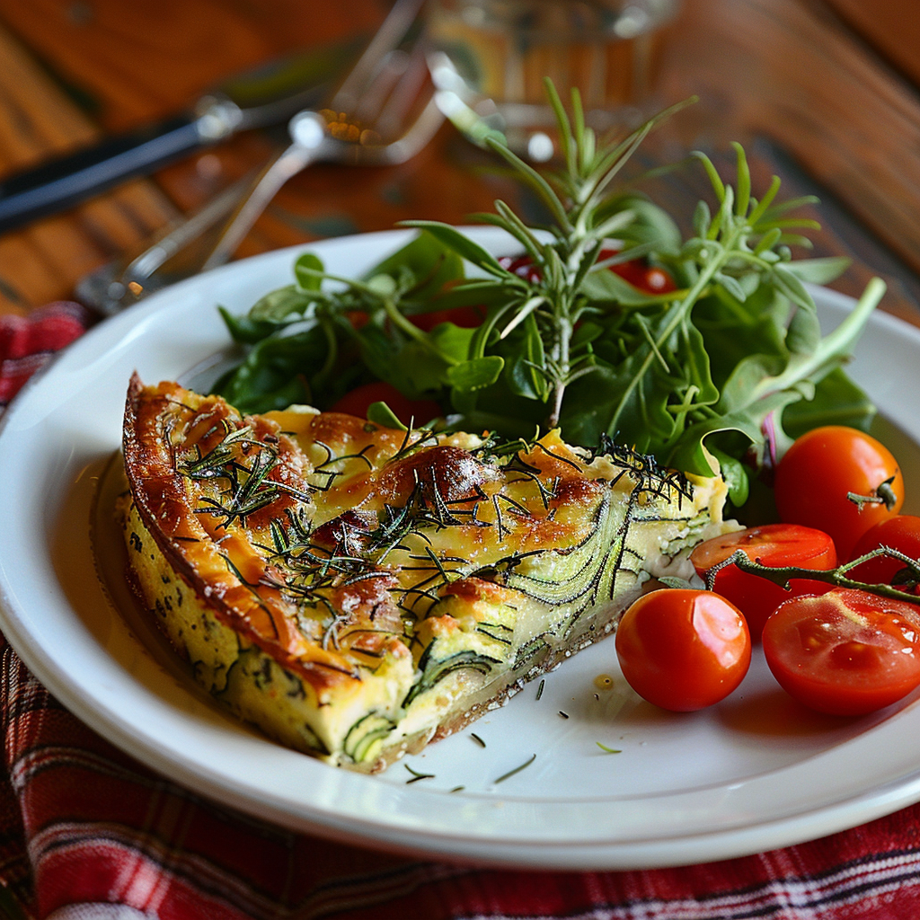 Cake salé courgette‑chèvre