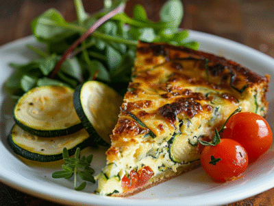 Cake salé courgette-chèvre : Recette facile et savoureuse
