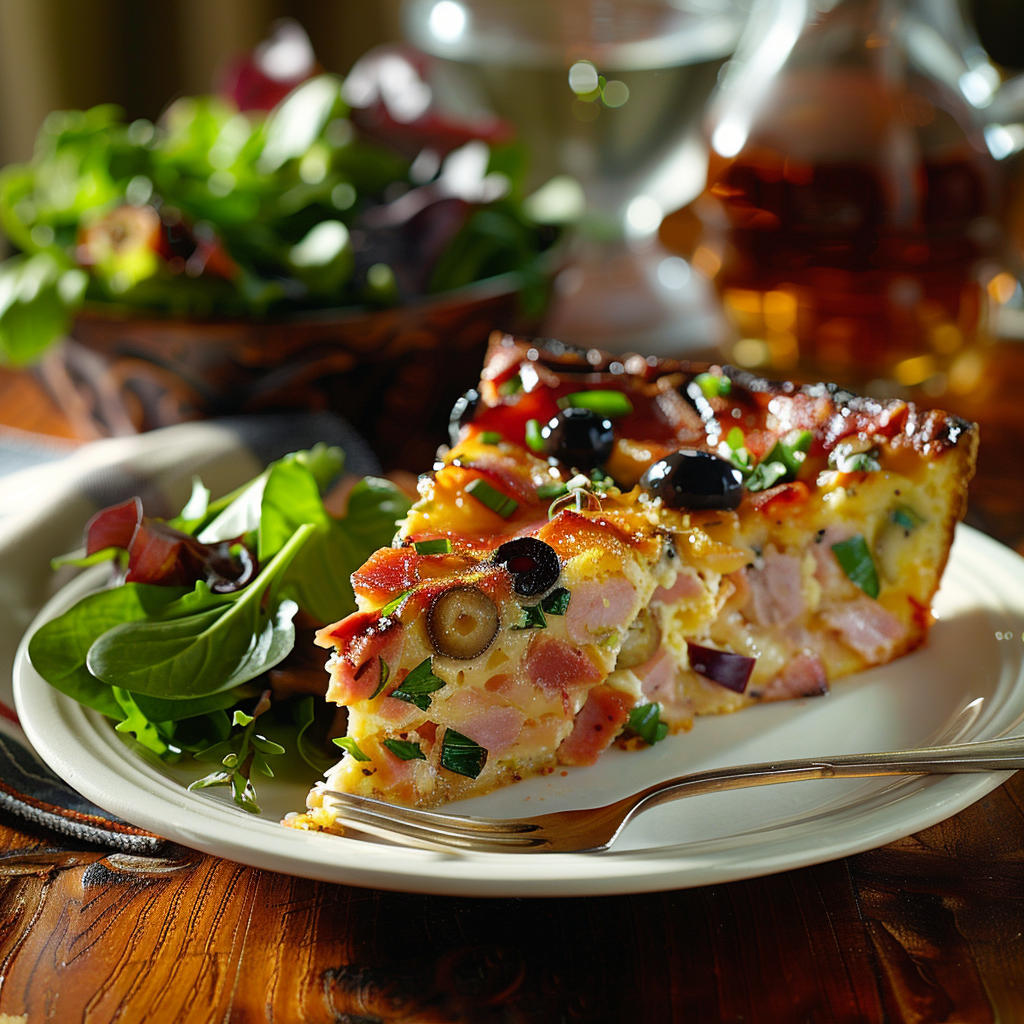 Cake salé jambon‑olives