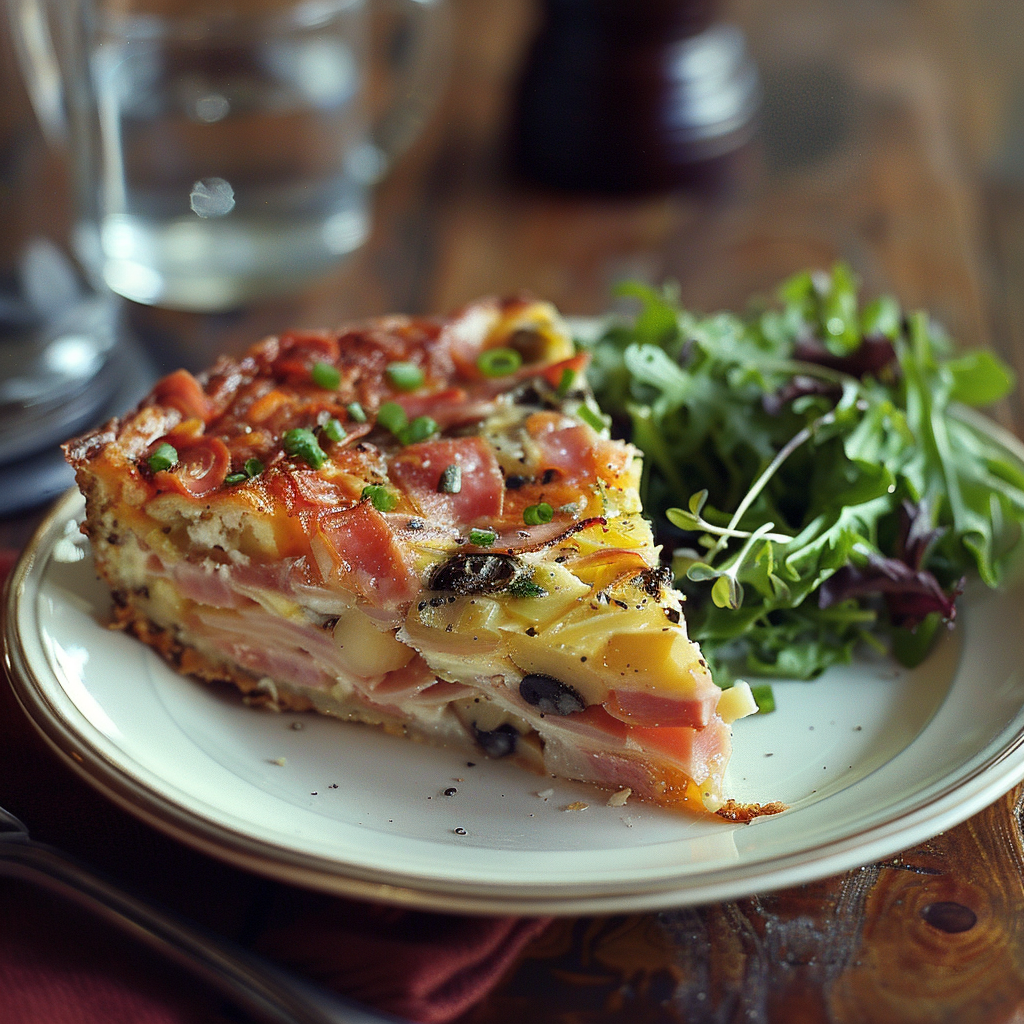 Cake salé jambon‑olives