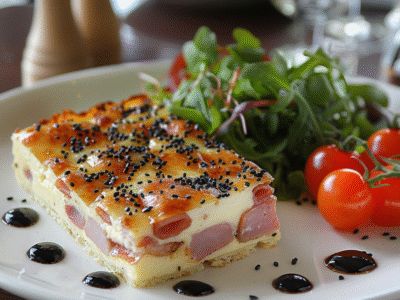 Cake salé jambon-emmental : Recette facile et savoureuse