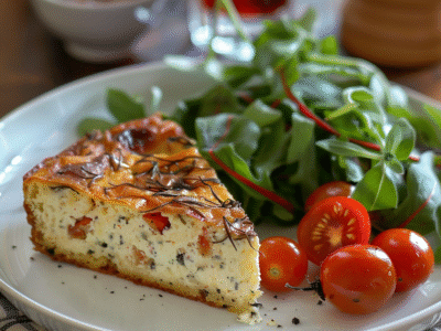 Cake salé olives-feta : Recette facile et savoureuse