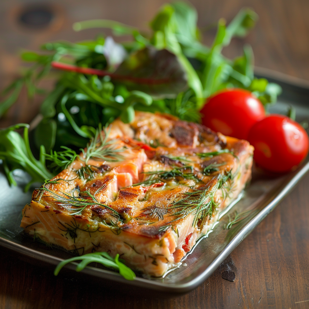 Cake salé saumon‑aneth