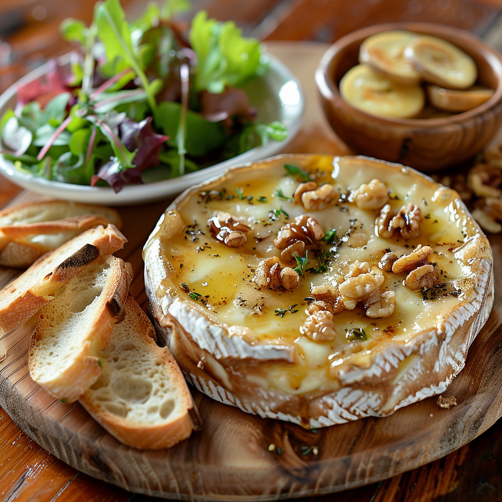 Camembert au four au miel et noix : Recette facile et savoureuse 2 Camembert au four au miel et noix