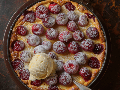 Clafoutis aux cerises de saison : Recette facile et savoureuse