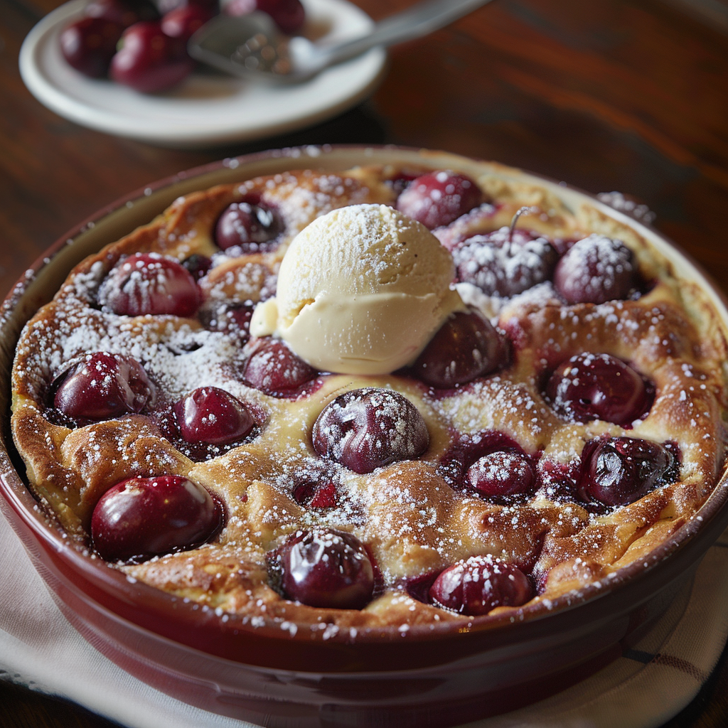 Clafoutis aux cerises de saison : Recette facile et savoureuse 3 Clafoutis aux cerises de saison
