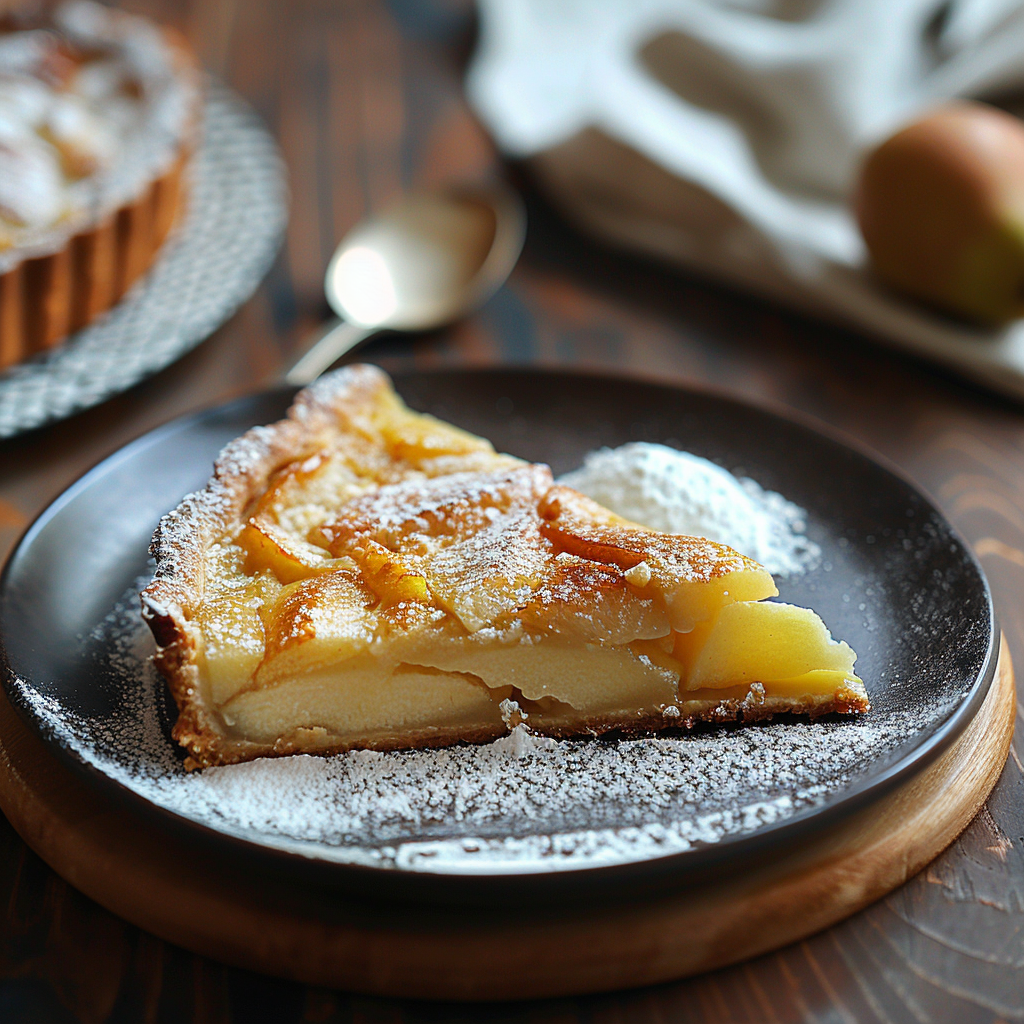 Clafoutis poires‑amandes