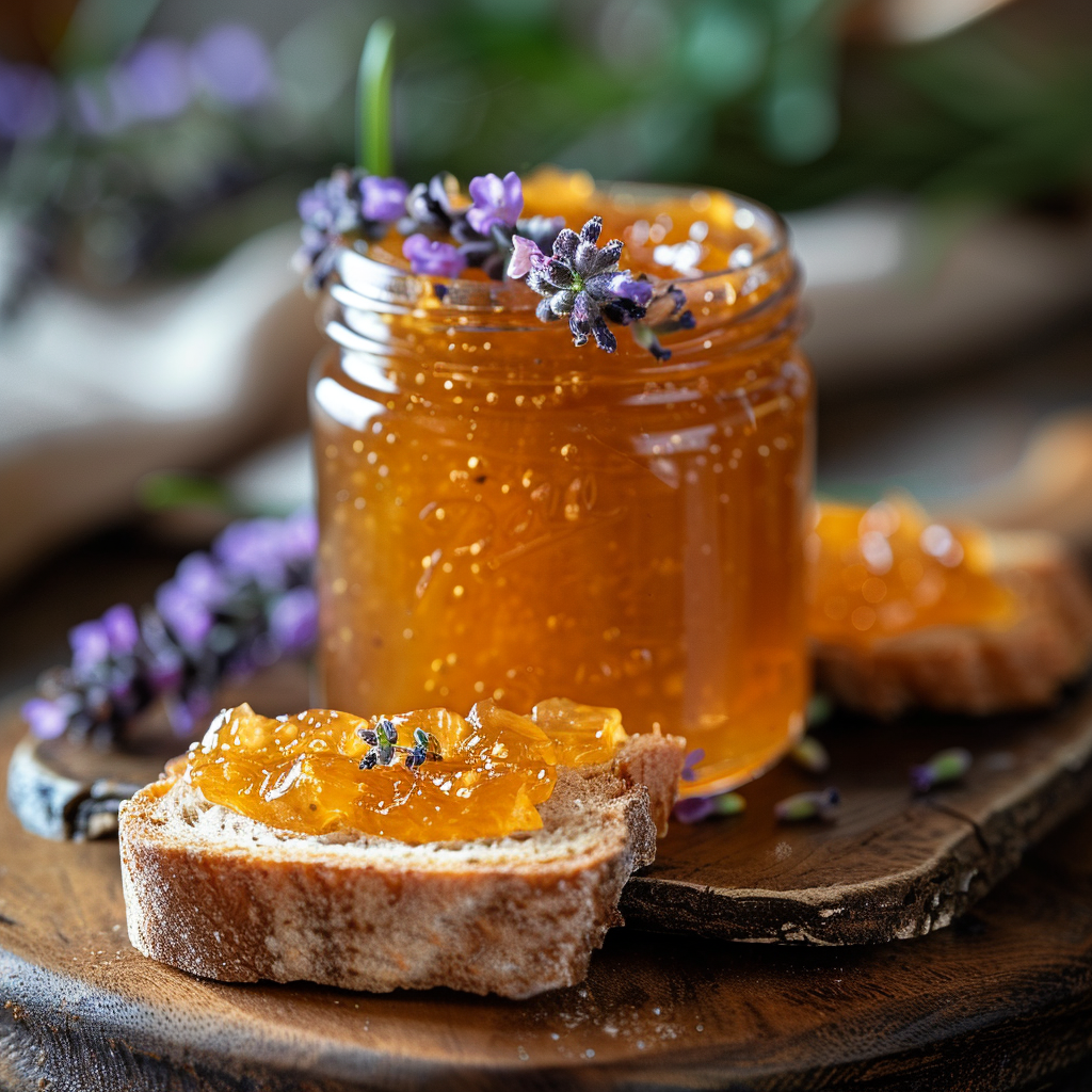 Confiture d’abricots à la lavande : Recette facile et savoureuse 4 Confiture d’abricots à la lavande