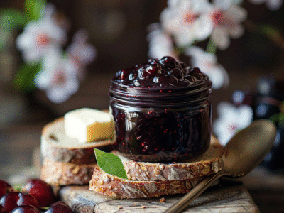 Confiture de cerises noires : Recette facile et savoureuse