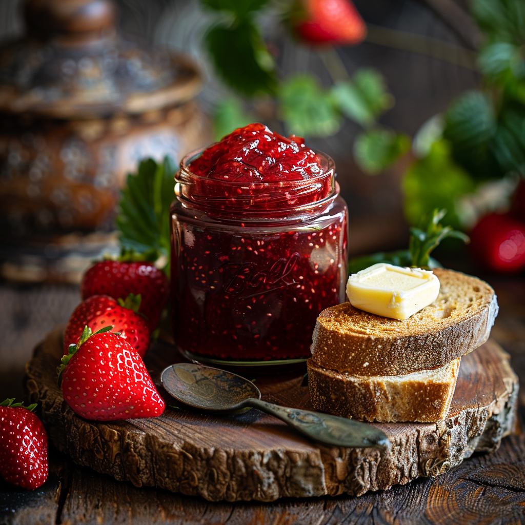 Confiture de fraises maison