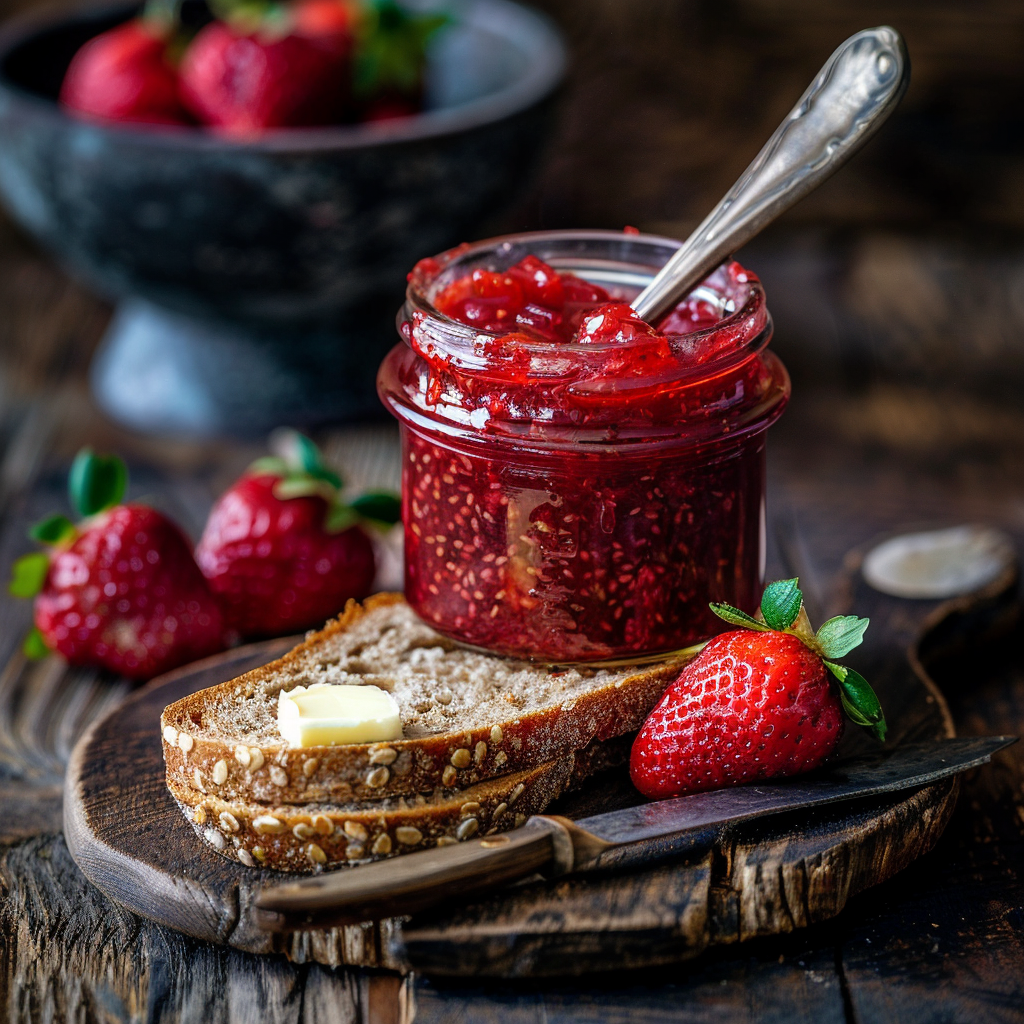Confiture de fraises maison