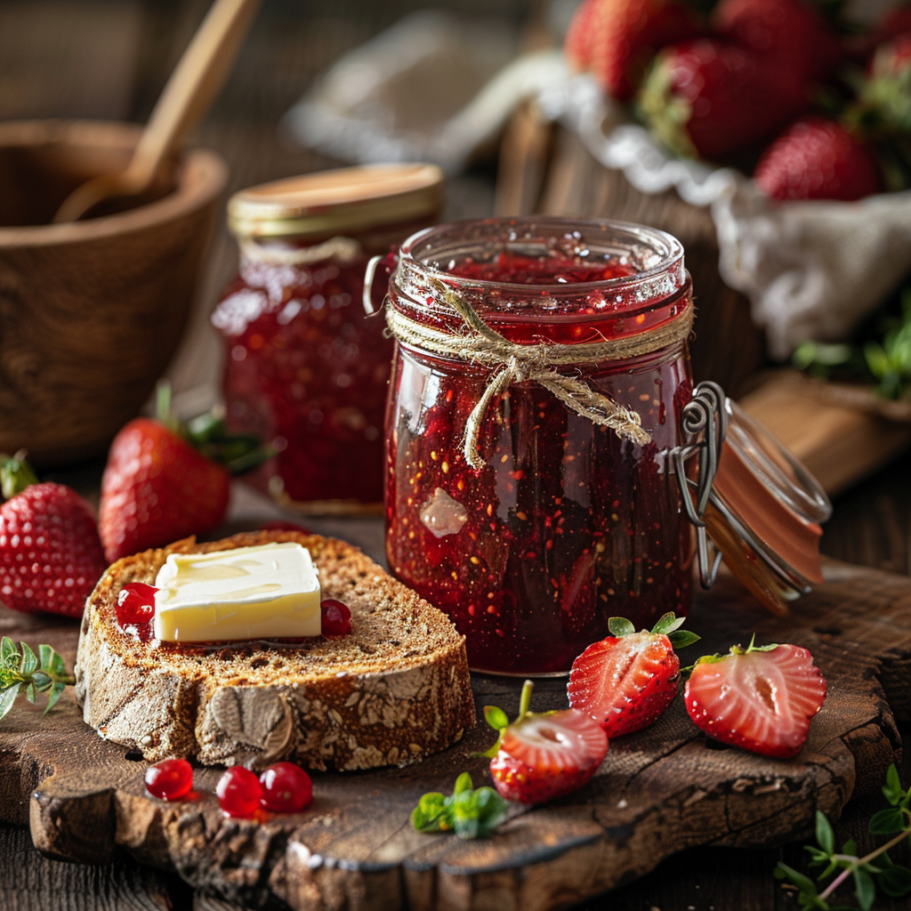Confiture de fraises maison