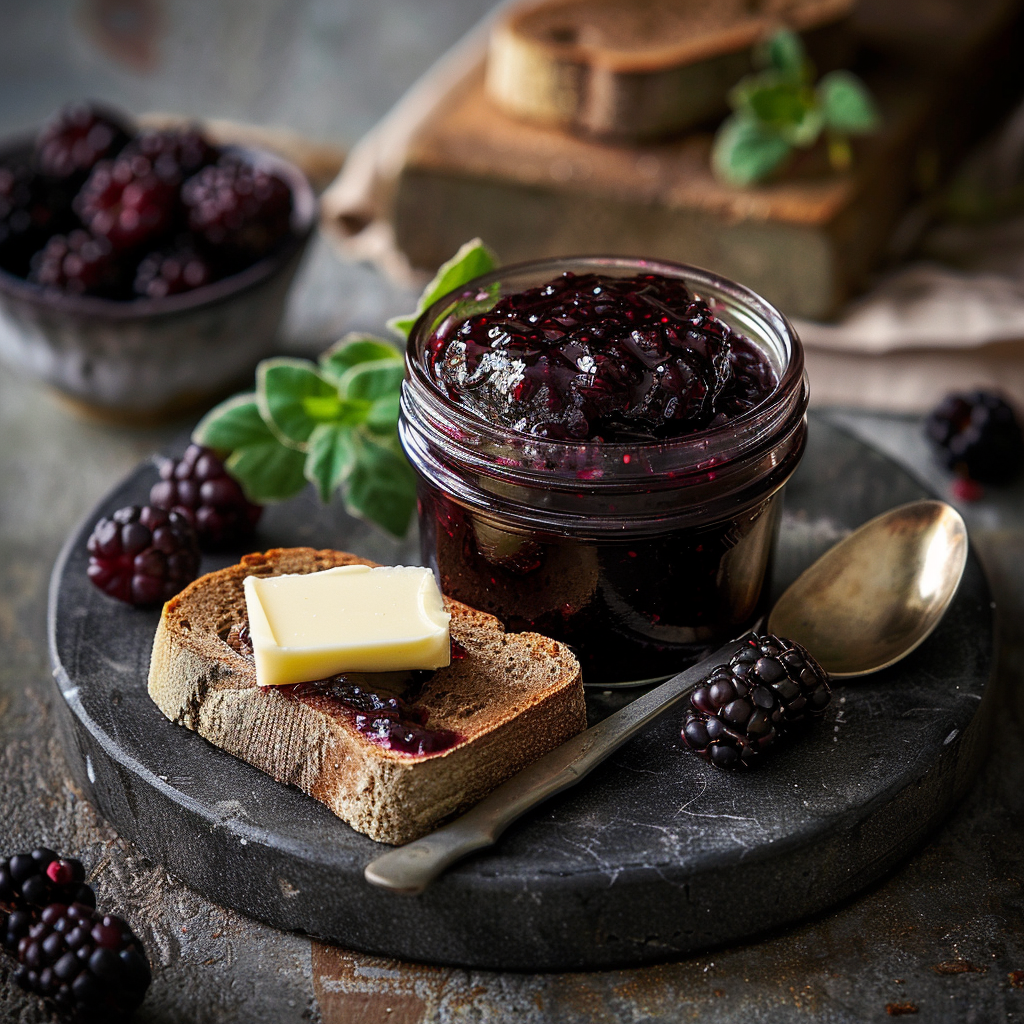 Confiture de mûres sauvages