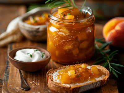 Confiture de pêches de vigne : Recette facile et savoureuse