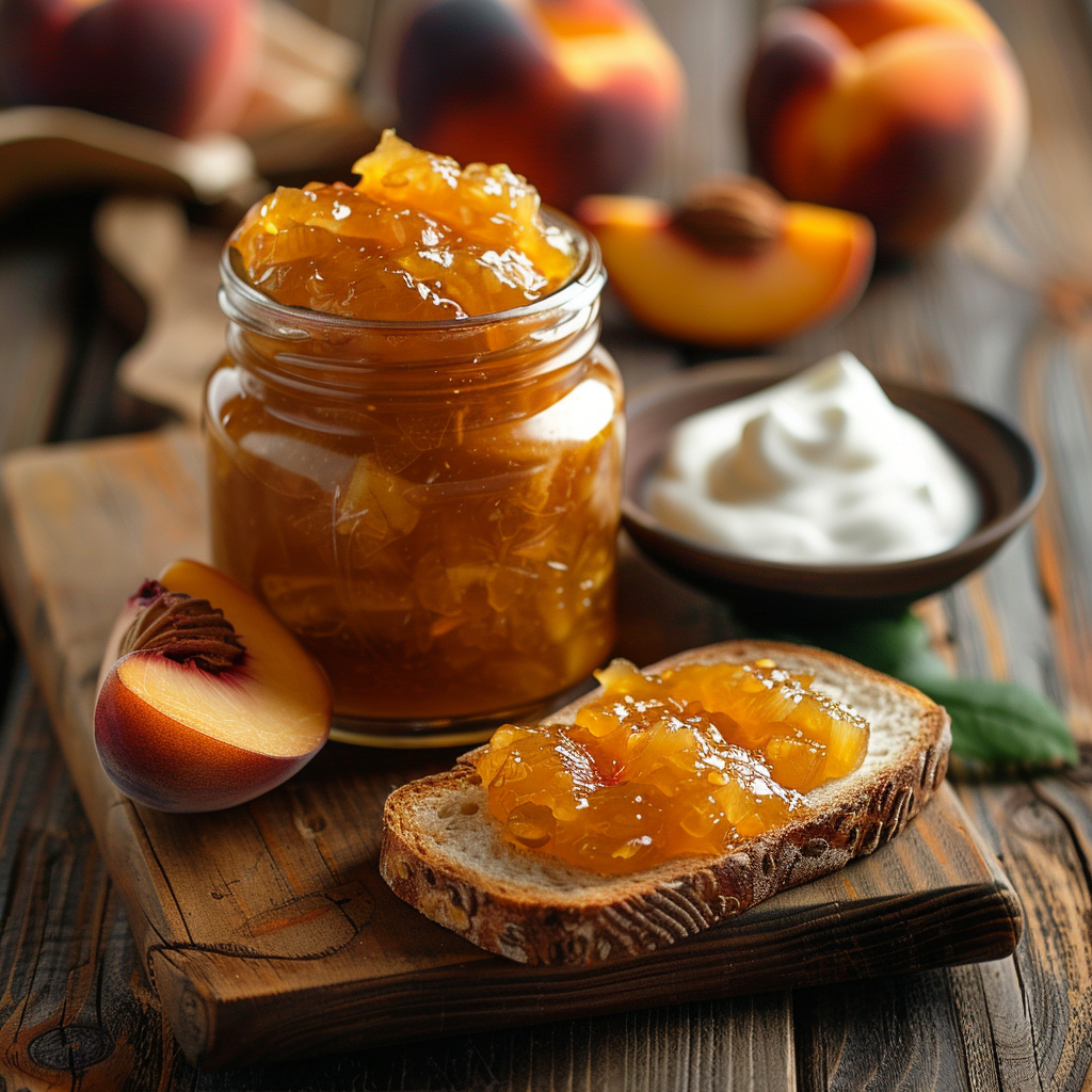 Confiture de pêches de vigne : Recette facile et savoureuse 4 Confiture de pêches de vigne