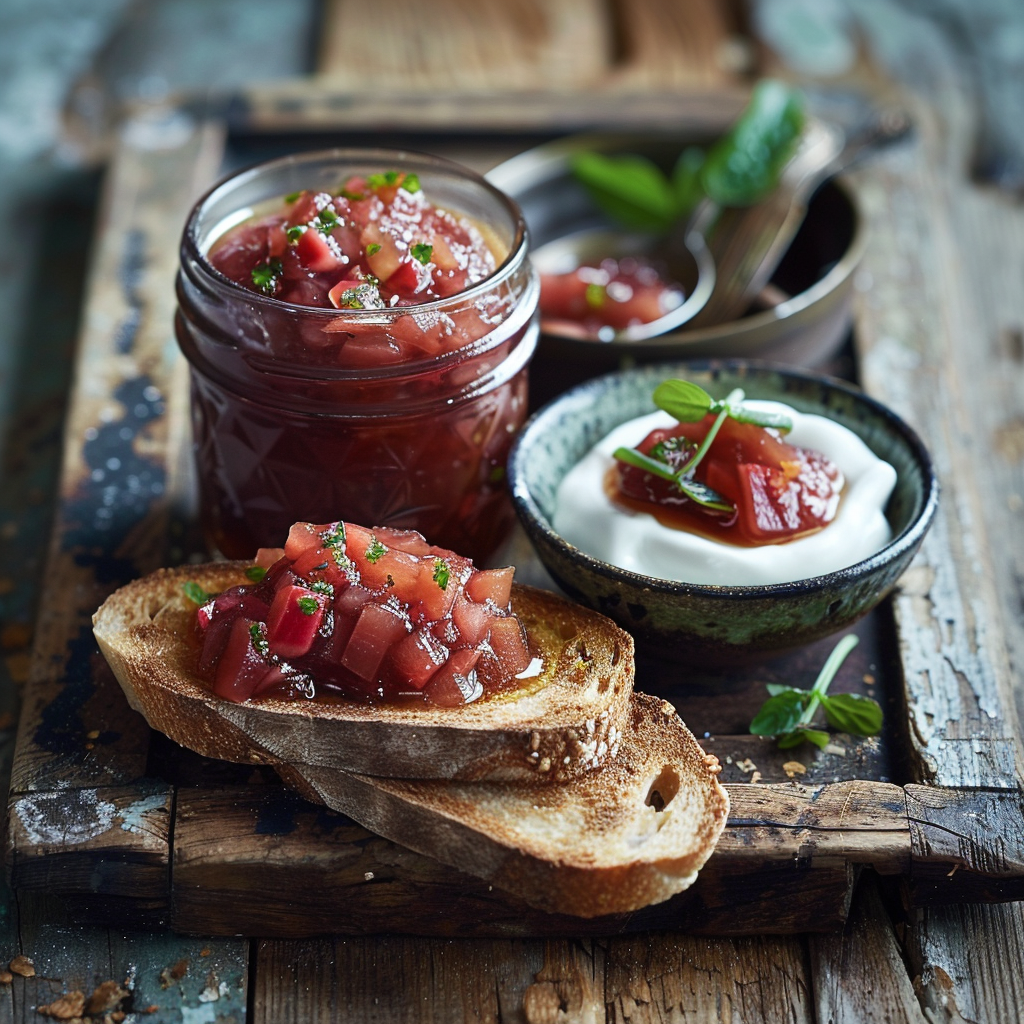 Confiture de rhubarbe‑gingembre : Recette facile et savoureuse 2 Confiture de rhubarbe‑gingembre