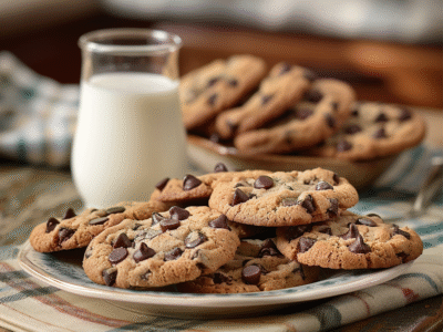 Cookies américains aux pépites de chocolat : Recette facile et savoureuse