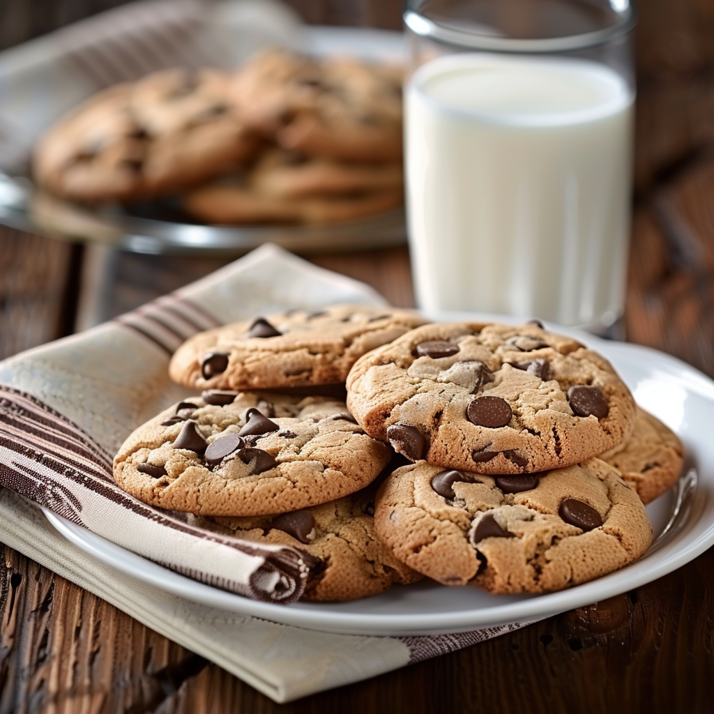 Cookies américains aux pépites de chocolat : Recette facile et savoureuse 3 Cookies américains aux pépites de chocolat