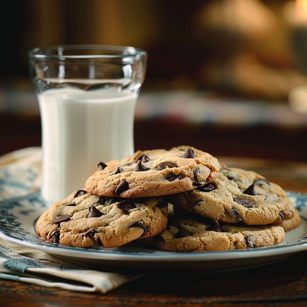 Cookies américains aux pépites de chocolat : Recette facile et savoureuse 4 Cookies américains aux pépites de chocolat