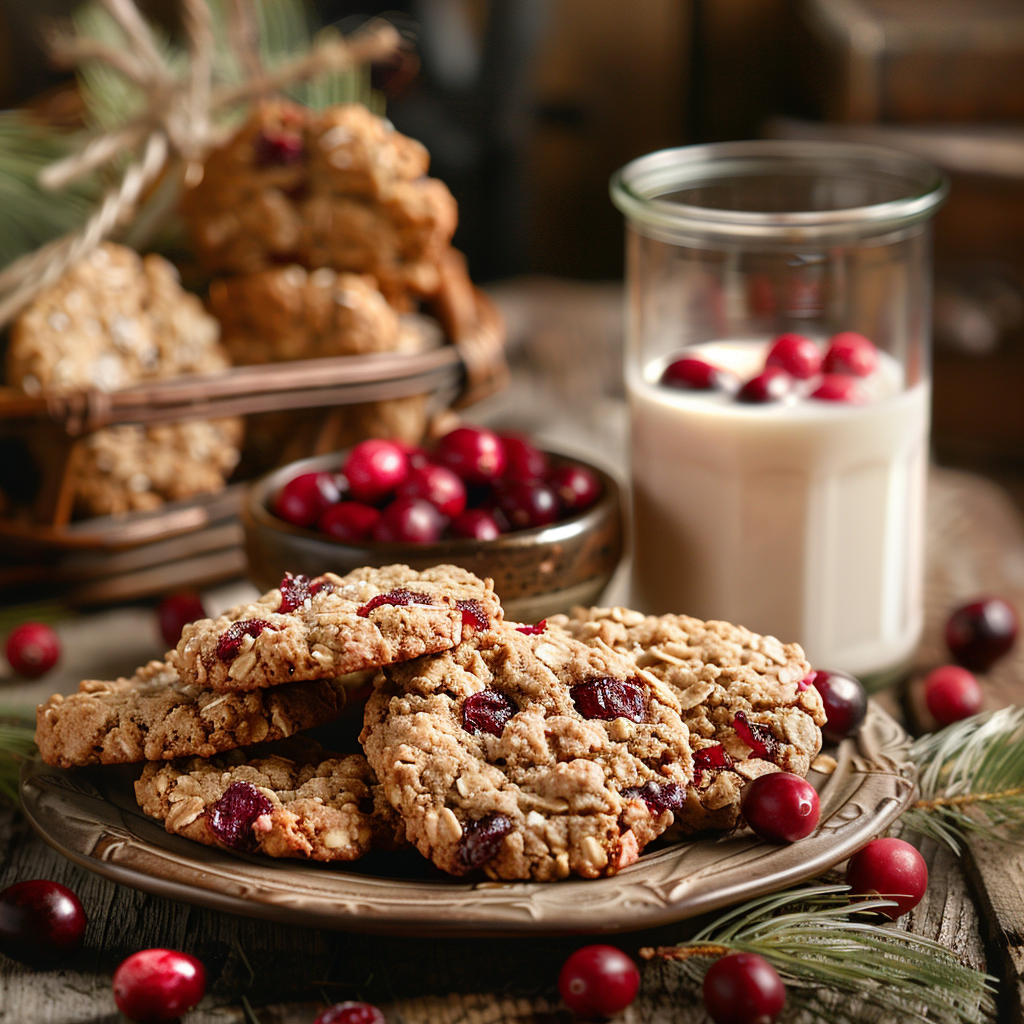 Cookies aux flocons d’avoine et cranberries