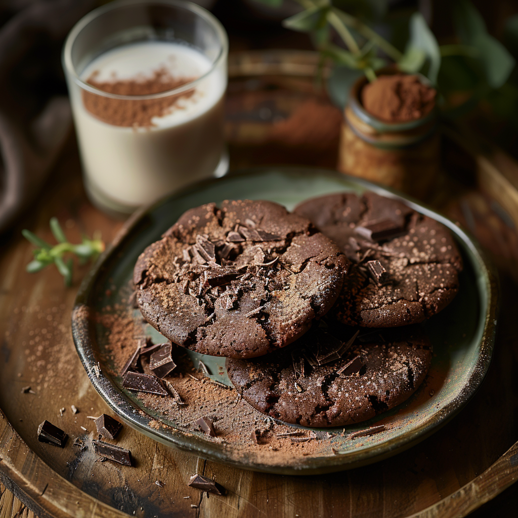Cookies double chocolat blanc‑noir