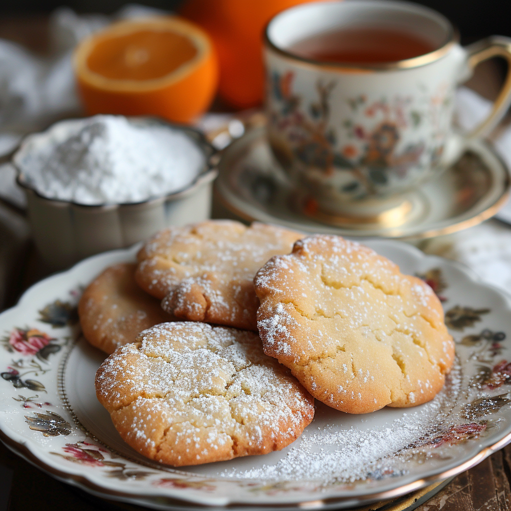 Cookies sablés orange‑cardamome
