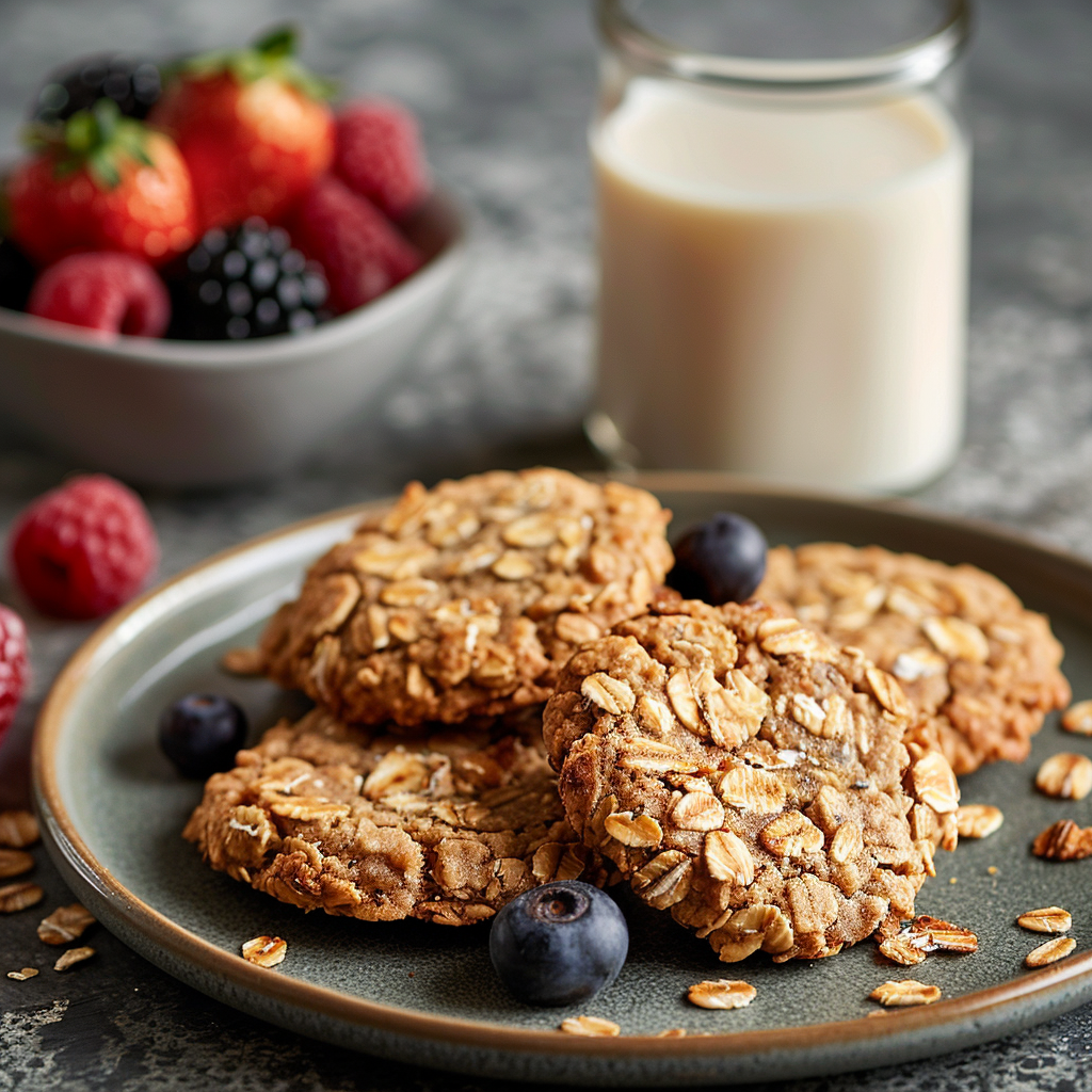 Cookies vegan à l’avoine : Recette facile et savoureuse 2 Cookies vegan à l’avoine