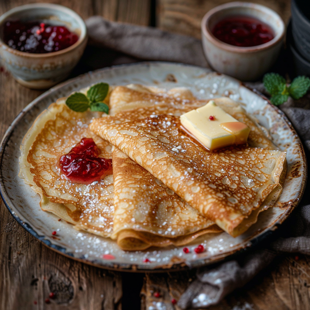 Crêpes à la farine de châtaigne