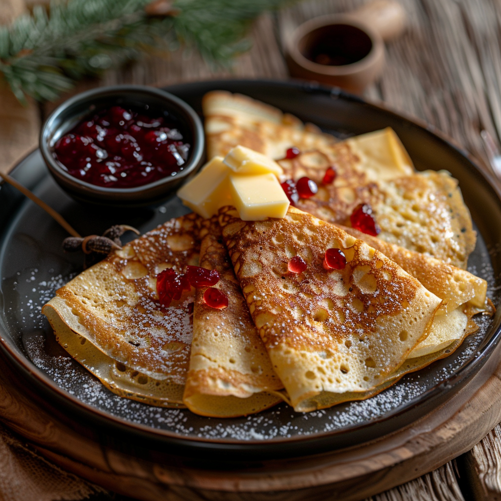 Crêpes à la farine de châtaigne