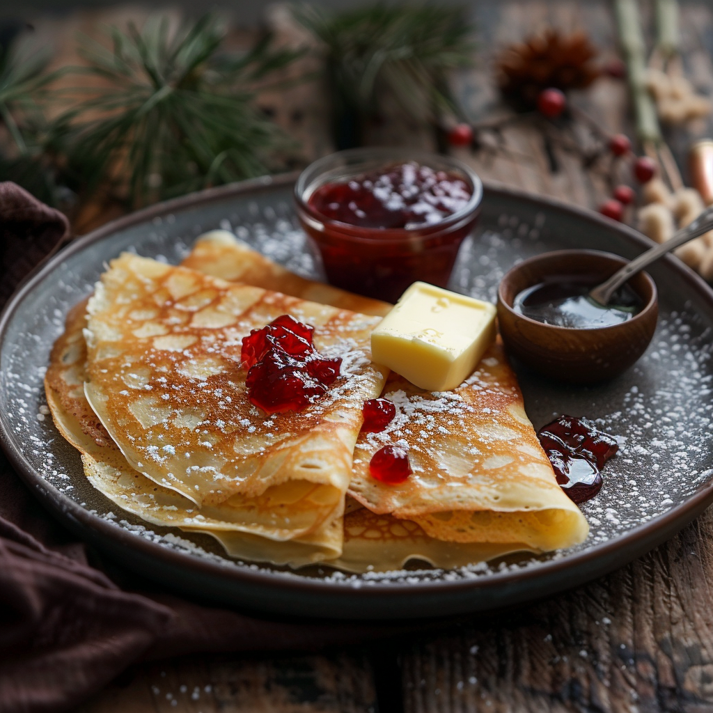 Crêpes à la farine de châtaigne