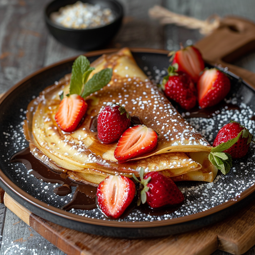 Crêpes fourrées Nutella‑banane