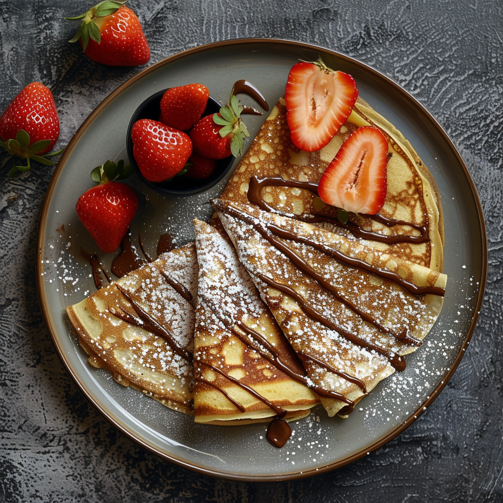 Crêpes fourrées Nutella‑banane